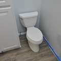 Toilet installed - you can see the wall color we chose too.JPG
